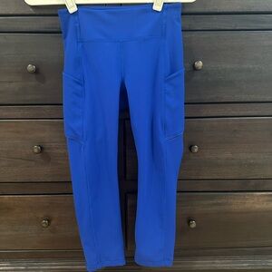 Women's Blue High-Waisted Pants